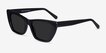 Milla Black AcetateSunglass Frames from EyeBuyDirect, Angle View