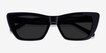 Milla Black AcetateSunglass Frames from EyeBuyDirect, Closed View