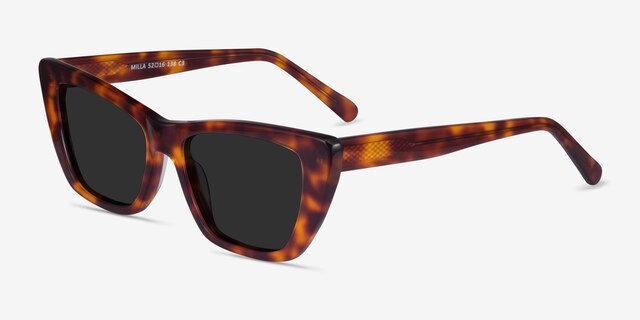 Milla Tortoise AcetateSunglass Frames from EyeBuyDirect, Angle View