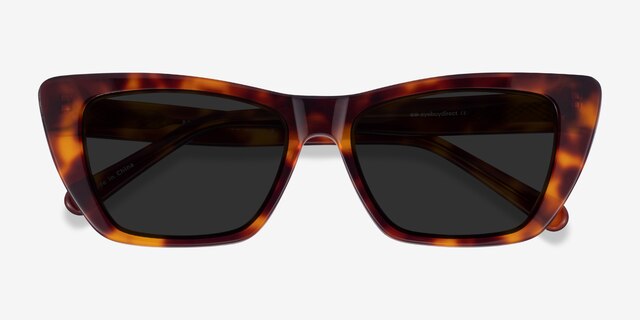 Milla Tortoise AcetateSunglass Frames from EyeBuyDirect, Closed View