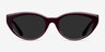 Palm Beach Clear Burgundy AcetateSunglass Frames from EyeBuyDirect, Front View