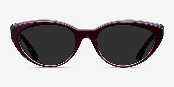 Palm Beach Clear Burgundy Acetate Sunglass Frames