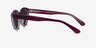 Palm Beach Clear Burgundy AcetateSunglass Frames from EyeBuyDirect, Side View
