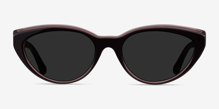 Palm Beach Champagne Brown Acétate Soleil de Lunette de vue d'EyeBuyDirect