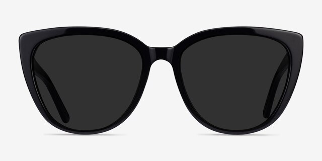 Lemonade Black AcetateSunglass Frames from EyeBuyDirect, Front View