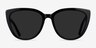 Lemonade Black AcetateSunglass Frames from EyeBuyDirect, Front View