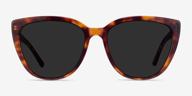 Lemonade Tortoise AcetateSunglass Frames from EyeBuyDirect, Front View