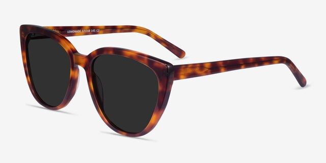 Lemonade Tortoise AcetateSunglass Frames from EyeBuyDirect, Angle View