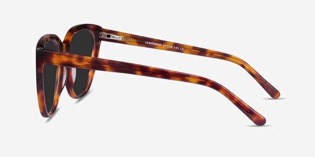 Lemonade Tortoise AcetateSunglass Frames from EyeBuyDirect, Side View