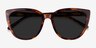 Lemonade Tortoise AcetateSunglass Frames from EyeBuyDirect, Closed View