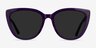 Lemonade Purple AcetateSunglass Frames from EyeBuyDirect, Front View
