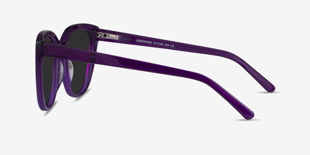 Lemonade Purple AcetateSunglass Frames from EyeBuyDirect, Side View