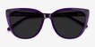 Lemonade Purple AcetateSunglass Frames from EyeBuyDirect, Closed View