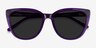 Lemonade Purple AcetateSunglass Frames from EyeBuyDirect, Closed View