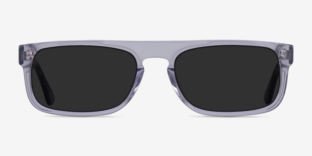 Grayton Clear Gray AcetateSunglass Frames from EyeBuyDirect, Front View