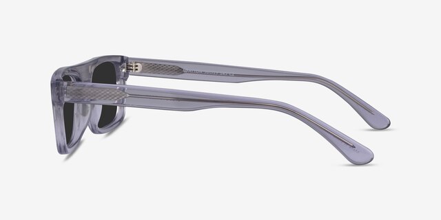 Grayton Clear Gray AcetateSunglass Frames from EyeBuyDirect, Side View