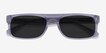Grayton Clear Gray AcetateSunglass Frames from EyeBuyDirect, Closed View