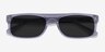 Grayton Clear Gray AcetateSunglass Frames from EyeBuyDirect, Closed View
