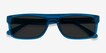 Grayton Clear Blue AcetateSunglass Frames from EyeBuyDirect, Closed View