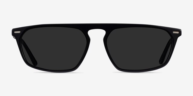 Hernando Black AcetateSunglass Frames from EyeBuyDirect, Front View