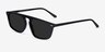 Hernando Black AcetateSunglass Frames from EyeBuyDirect, Angle View