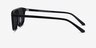 Hernando Black AcetateSunglass Frames from EyeBuyDirect, Side View