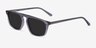 Hernando Clear Gray AcetateSunglass Frames from EyeBuyDirect, Angle View