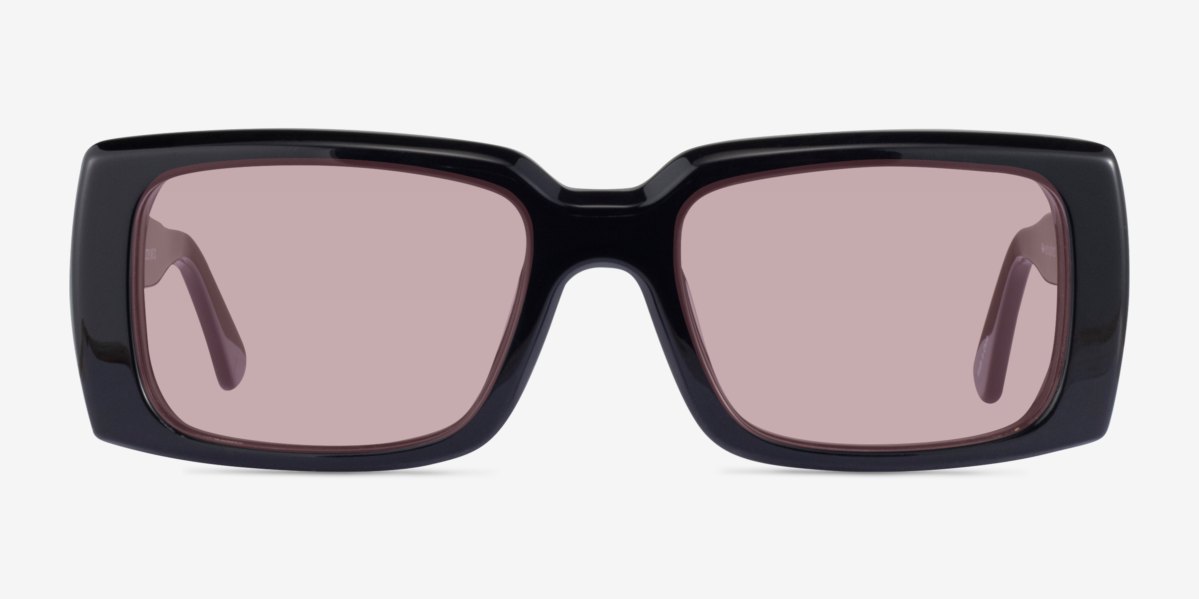 Impression - Rectangle Black Frame Prescription Sunglasses | Eyebuydirect