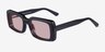 Impression Black AcetateSunglass Frames from EyeBuyDirect, Angle View