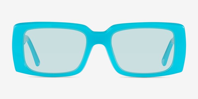 Impression Aqua AcetateSunglass Frames from EyeBuyDirect, Front View