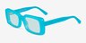 Impression Aqua AcetateSunglass Frames from EyeBuyDirect, Angle View