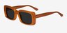 Impression Yellow AcetateSunglass Frames from EyeBuyDirect, Angle View