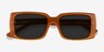 Impression Yellow AcetateSunglass Frames from EyeBuyDirect, Closed View