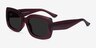 Courteney Burgundy PlasticSunglass Frames from EyeBuyDirect, Angle View