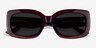 Courteney Burgundy PlasticSunglass Frames from EyeBuyDirect, Closed View