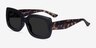 Courteney Black PlasticSunglass Frames from EyeBuyDirect, Angle View