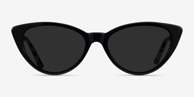 Jolie Black AcetateSunglass Frames from EyeBuyDirect, Front View