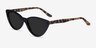 Jolie Black AcetateSunglass Frames from EyeBuyDirect, Angle View