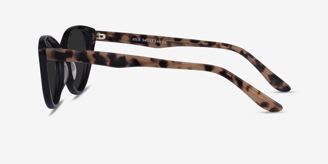 Jolie Black AcetateSunglass Frames from EyeBuyDirect, Side View