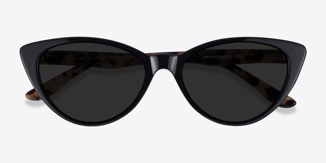 Jolie Black AcetateSunglass Frames from EyeBuyDirect, Closed View