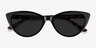 Jolie Black AcetateSunglass Frames from EyeBuyDirect, Closed View