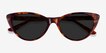 Jolie Brown Tortoise AcetateSunglass Frames from EyeBuyDirect, Closed View