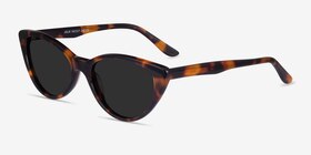 Jolie Écailles Acétate Soleil de Lunette de vue d'EyeBuyDirect, Vue d'Angle