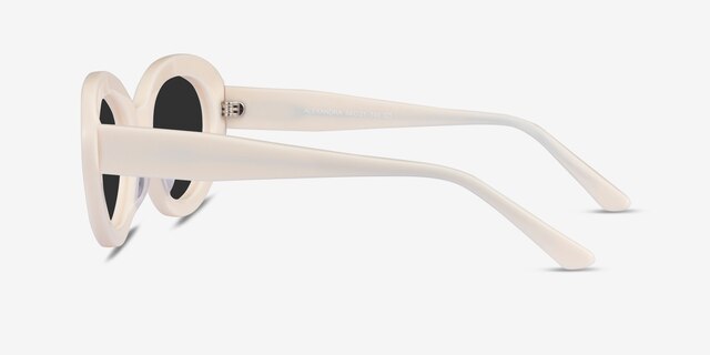 Alexandra Beige AcetateSunglass Frames from EyeBuyDirect, Side View