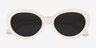 Alexandra Beige AcetateSunglass Frames from EyeBuyDirect, Closed View