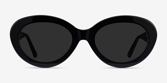 Alexandra Black Zebra Acetate Sunglass Frames from EyeBuyDirect
