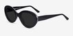 Alexandra Black Zebra AcetateSunglass Frames from EyeBuyDirect, Angle View