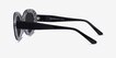 Alexandra Black Zebra AcetateSunglass Frames from EyeBuyDirect, Side View