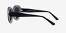 Alexandra Black Zebra AcetateSunglass Frames from EyeBuyDirect, Side View