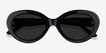 Alexandra Black Zebra AcetateSunglass Frames from EyeBuyDirect, Closed View